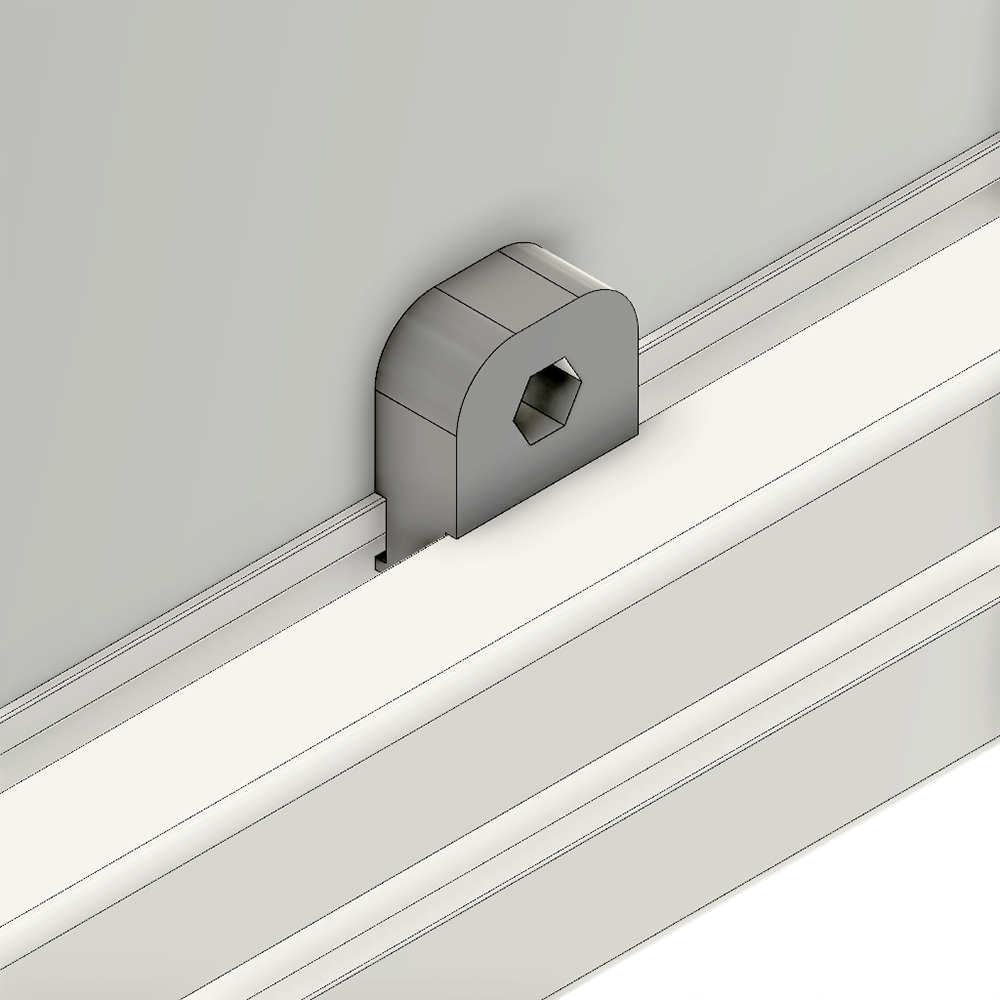 64-000-0 MODULAR SOLUTIONS PANEL CLAMP<br>M5 QUICK LOCKING BLOCK FOR PANELS